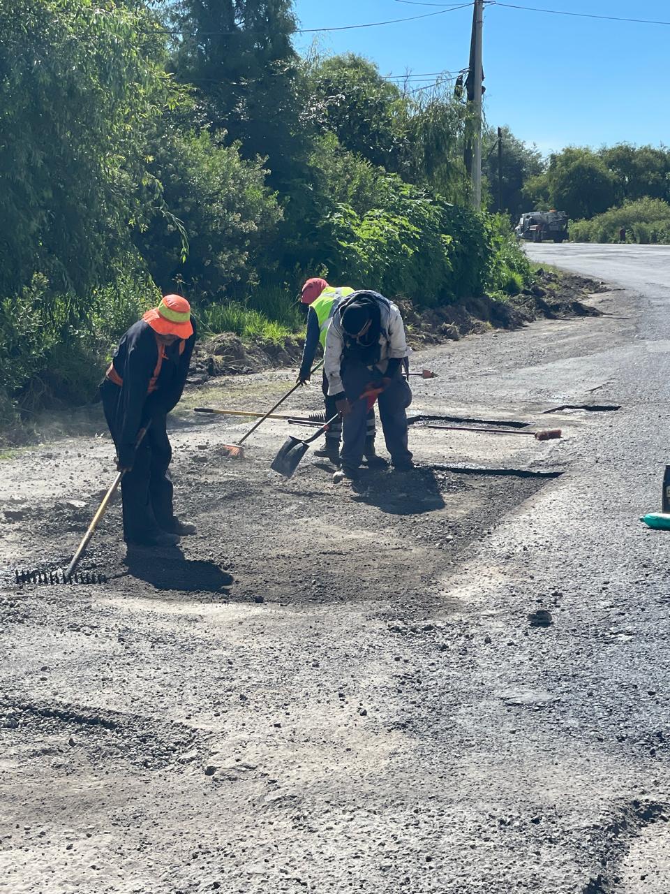 Programa Permanente de Bacheo avanza con trabajos en la salida a la carretera Apizaco–Huamantla